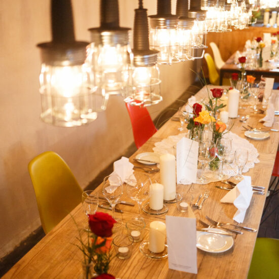 Bankettbereich in der alten hôfreite