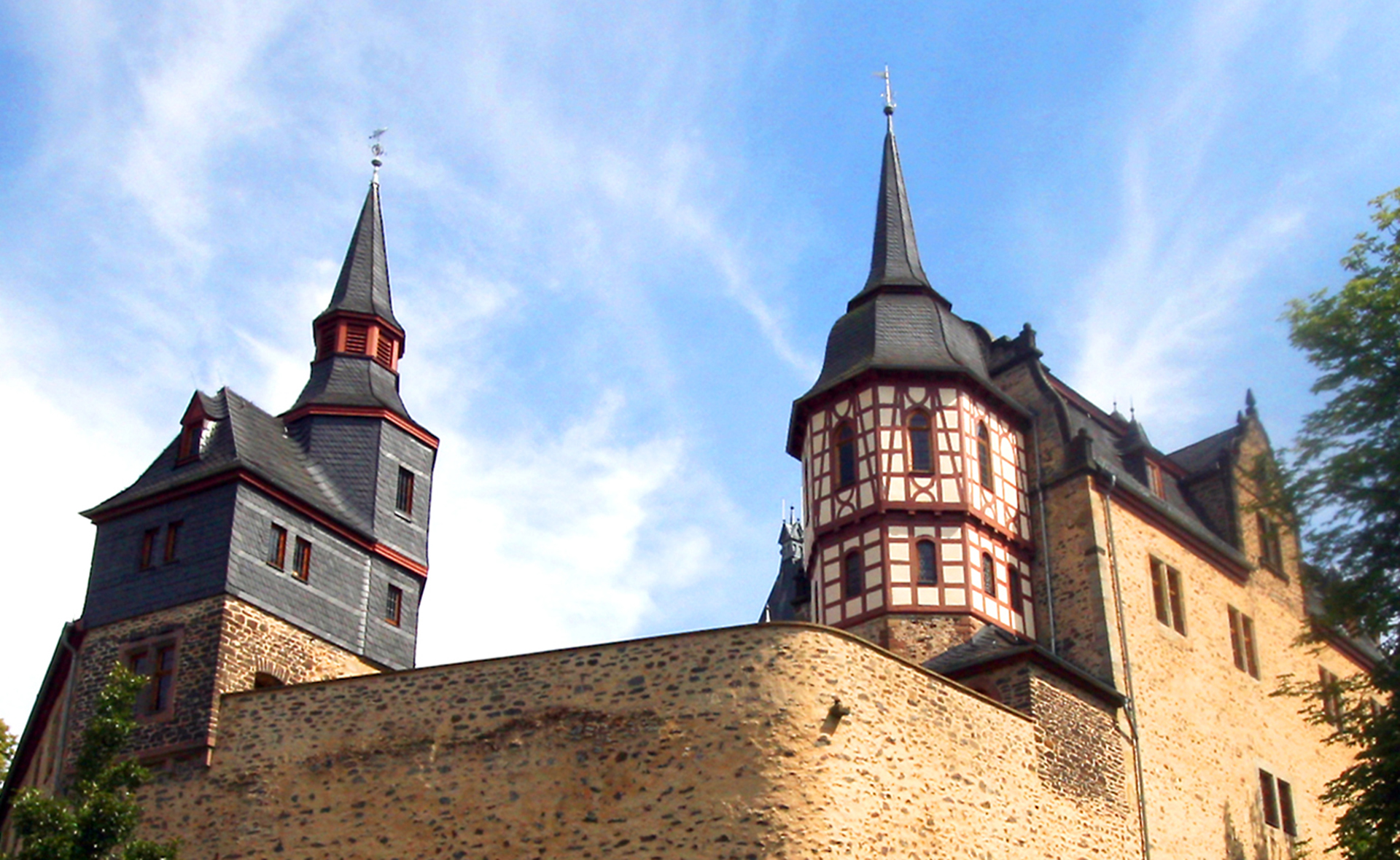 Schloss Romrod - Blick von unten