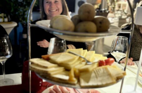 Raclette: Etagere mit Zutaten