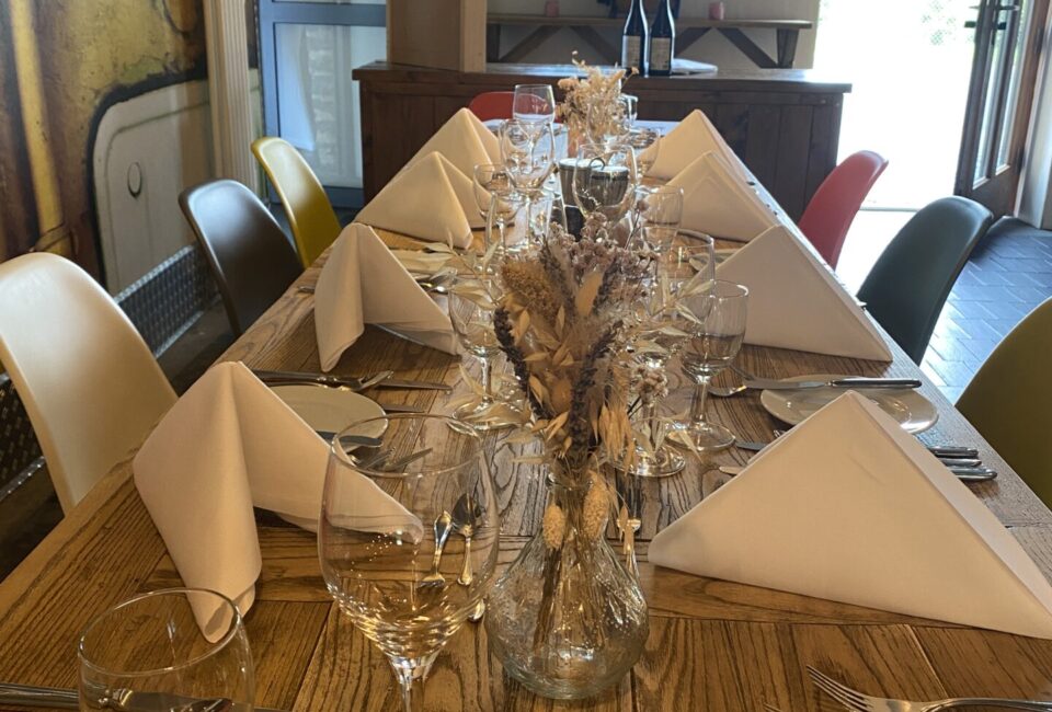 Bankettbereich in der alten hôfreite